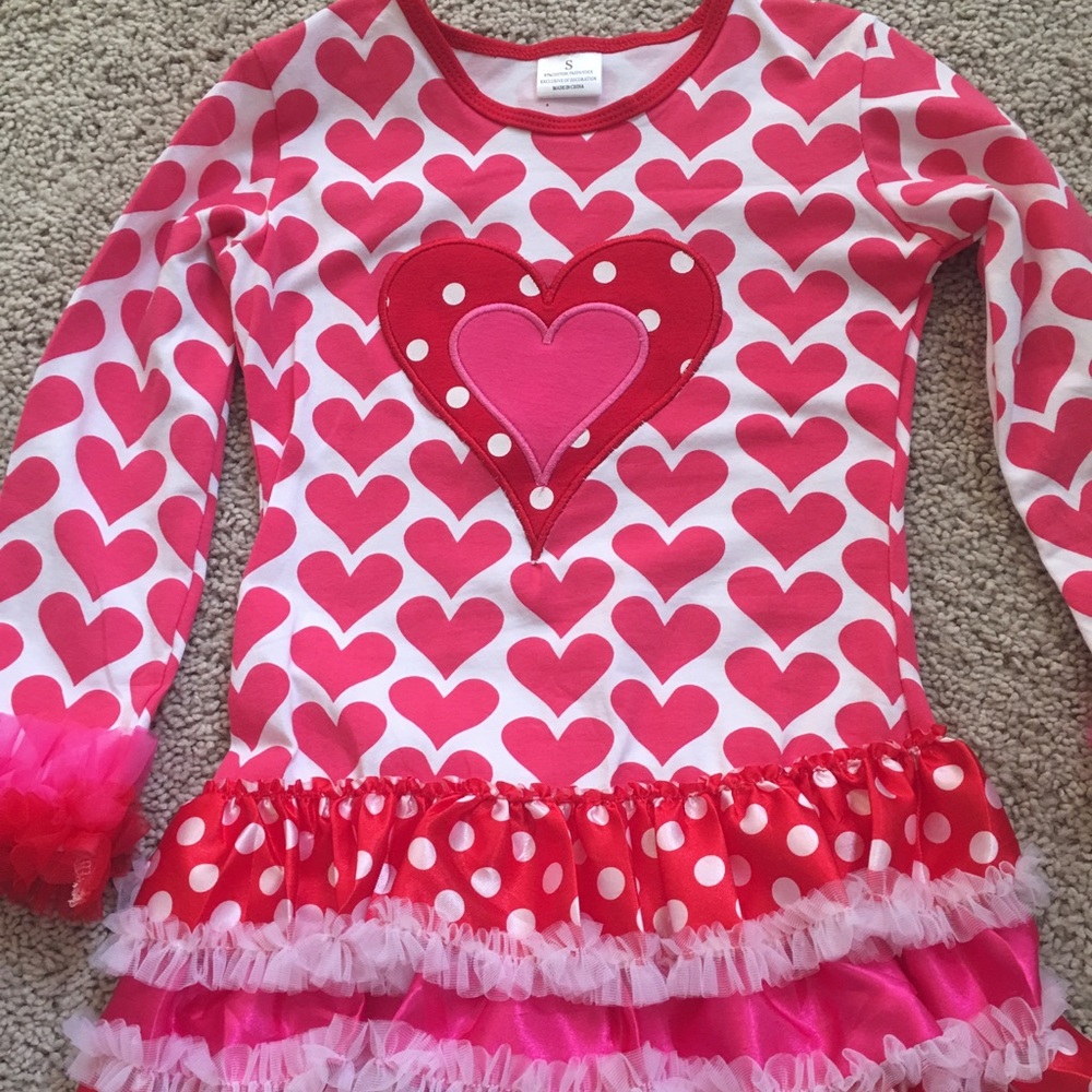 Darling red, white and pink heart dress
